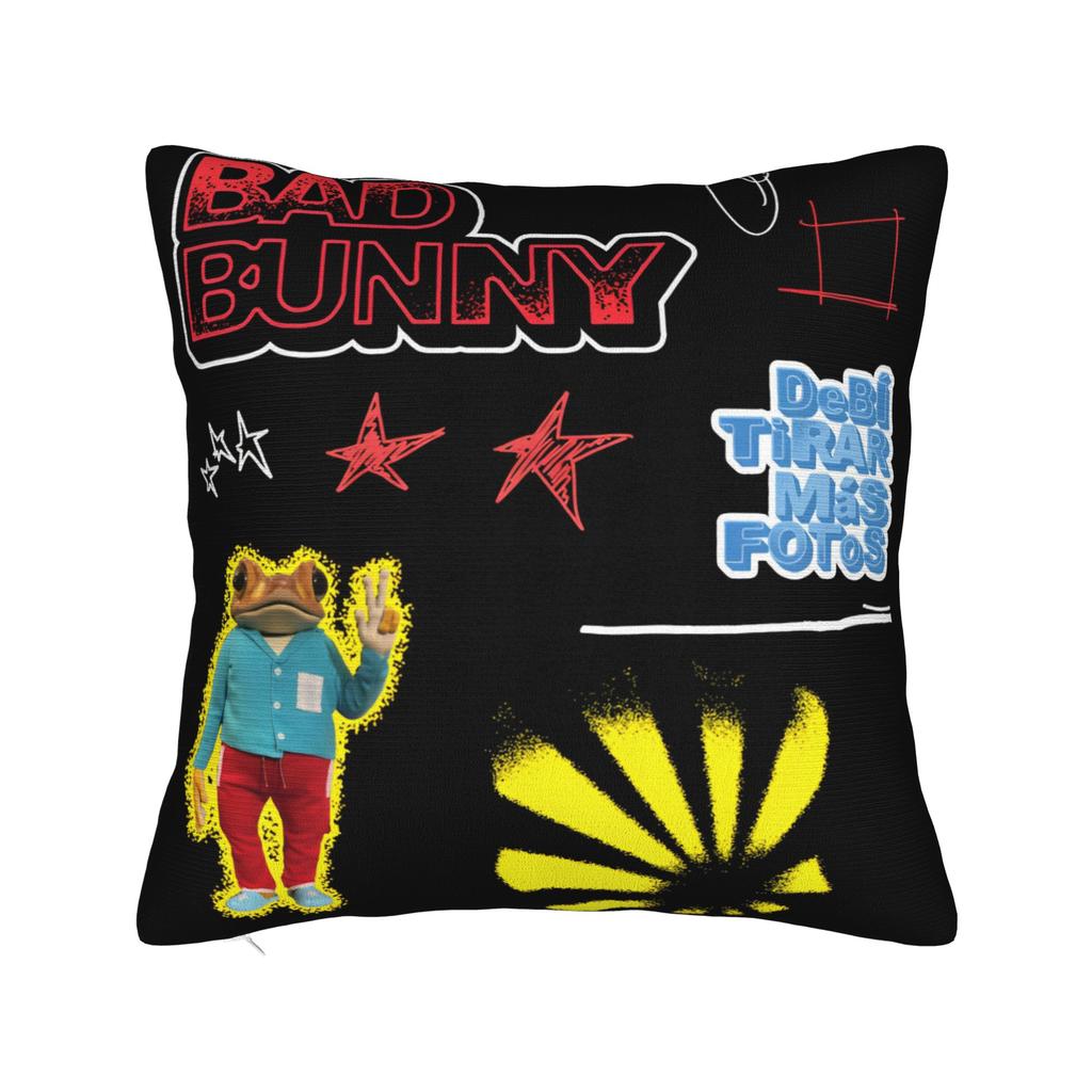 Bad Bunny DTMF Pillowcase Polyester Cushion Cover Decoration Pillow Case Cover Home Drop Shipping 18'