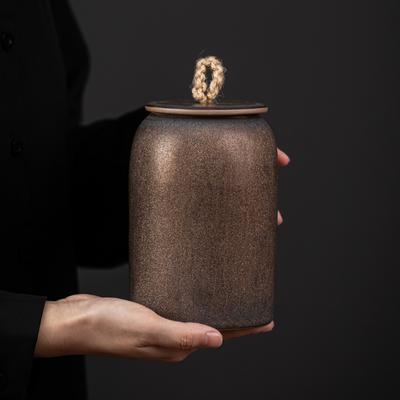 Ceramics Tea Caddy Moistureproof Sealed Jar Storage Jars Candy Jar Tea Containers Tea Box Home Storage Organizers Storage Box