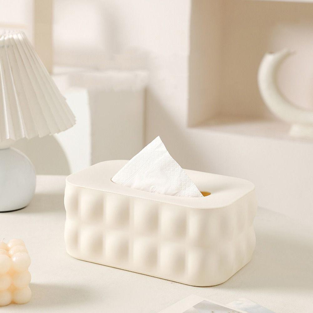 With Cover Napkin Box Simplicity Paper Storage Holder Toilet Tissue Box  Home Use