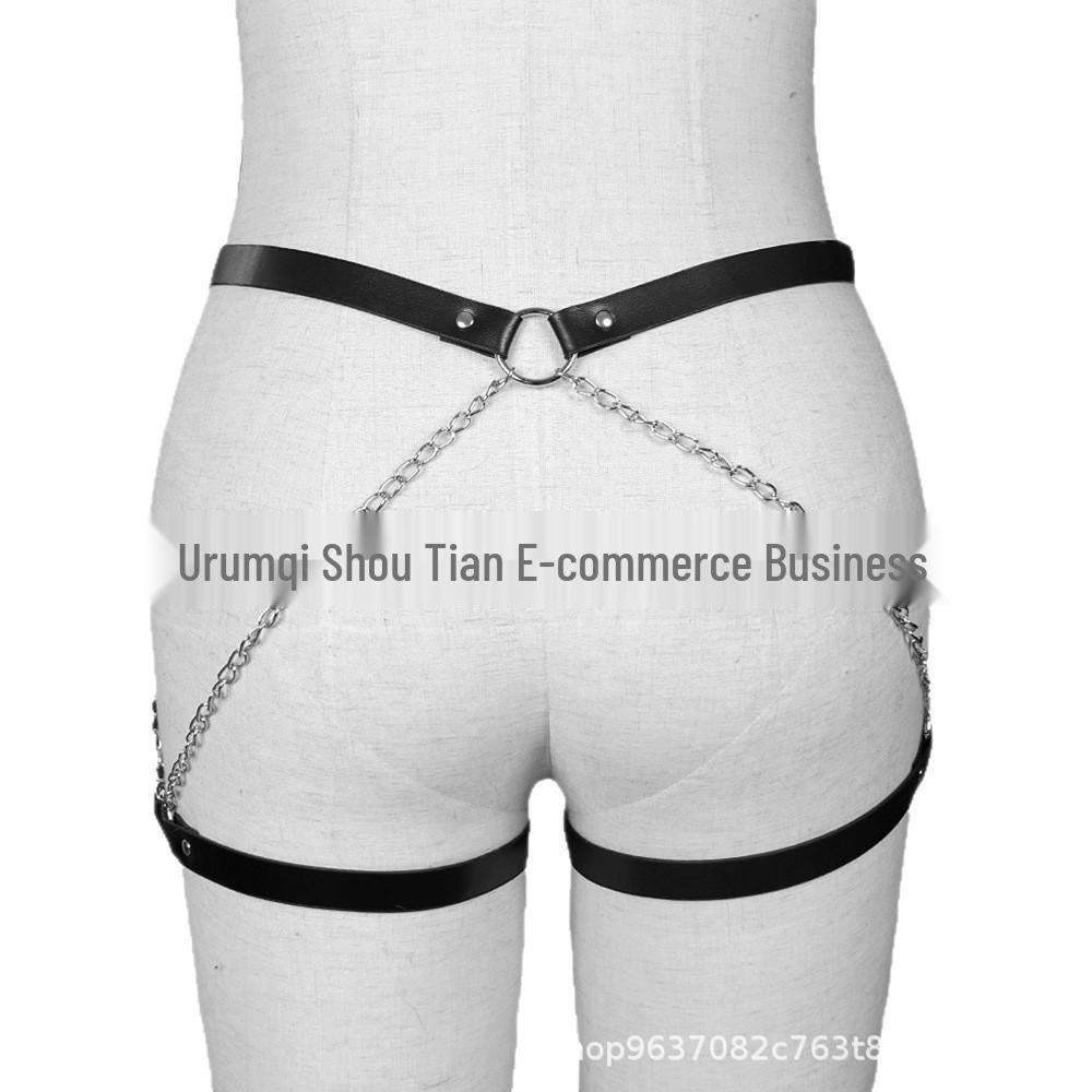 New Adult Bondage Garter Belt with Binding Pants