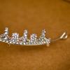 Neuer Diamant Silber Prinzessin Tiara Atmosphäre Hochzeitskleid Super Flash Kristall Luxuriös Göttin Braut Hochzeitskrone