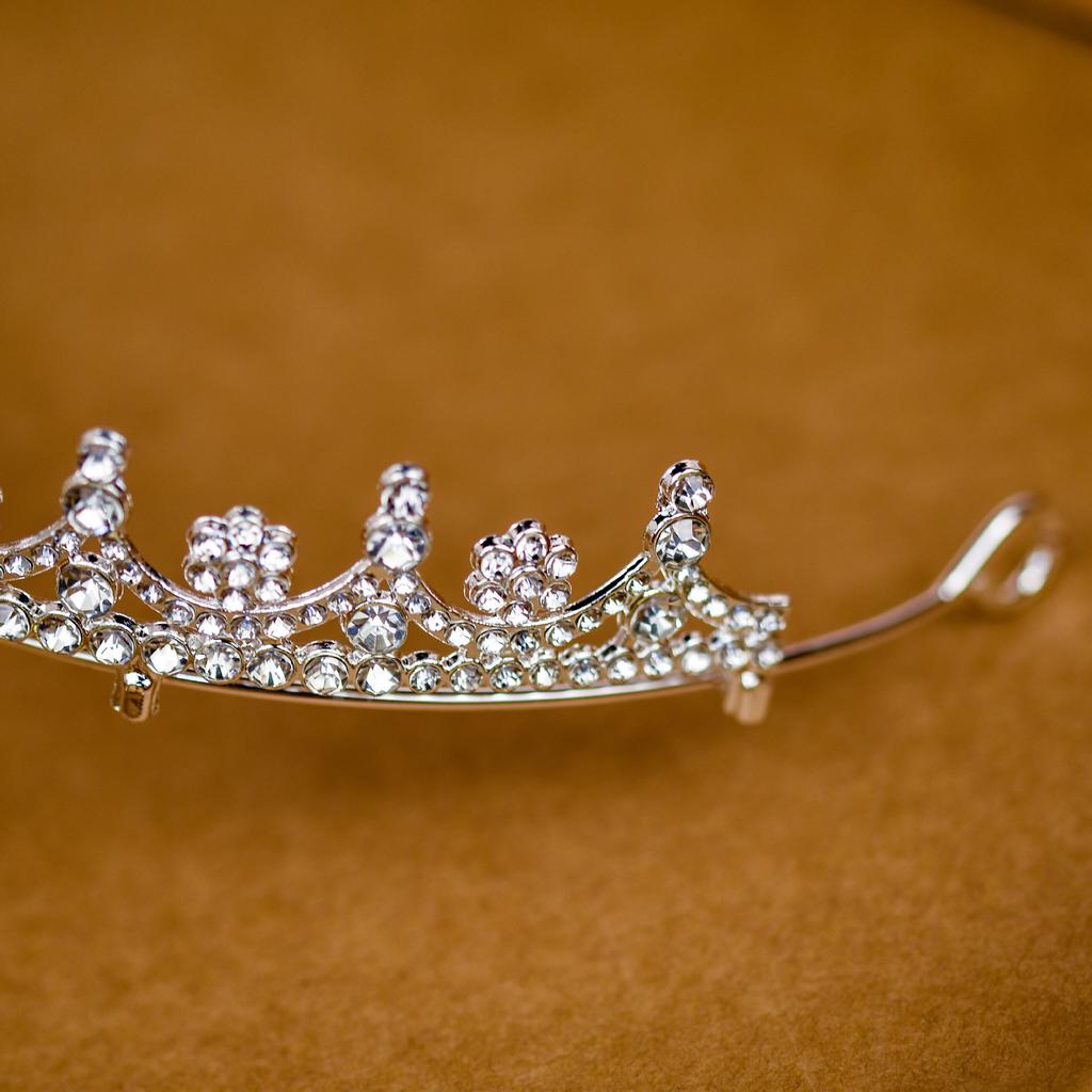 Neuer Diamant Silber Prinzessin Tiara Atmosphäre Hochzeitskleid Super Flash Kristall Luxuriös Göttin Braut Hochzeitskrone