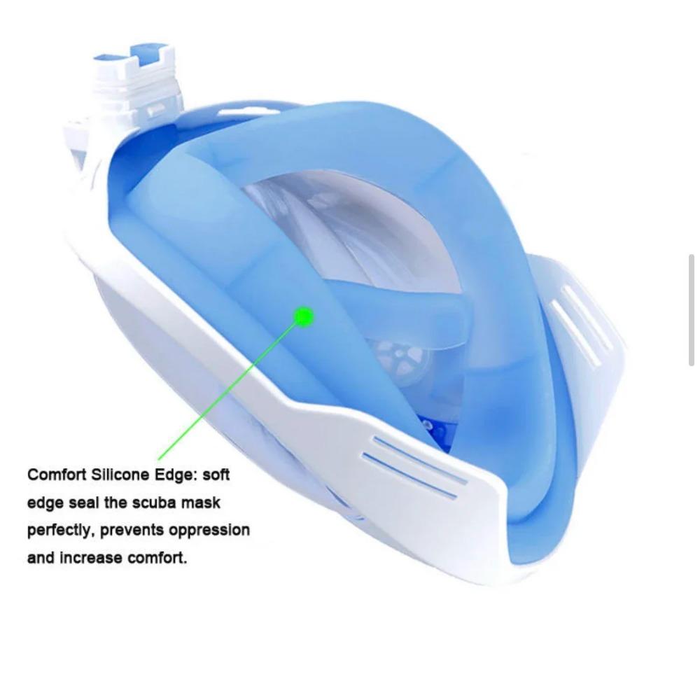 NEUE UV Anti-Beschlag Tauch-Vollgesichtsmaske Plattierung Unterwasserbrille Weit Scuba Schnorcheln Erwachsene Scuba Speerfischen Tauchausrüstung