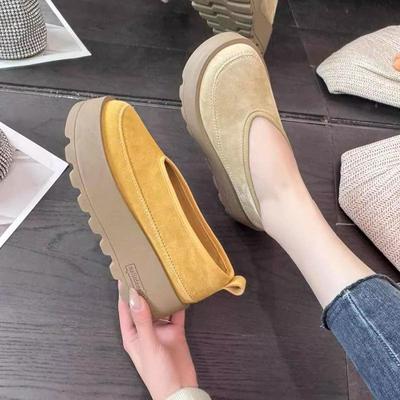 Fashion Temperament Increases, Love Single Shoes, New Super Fire Versatile Thick-soled Muffin Shoes for Women