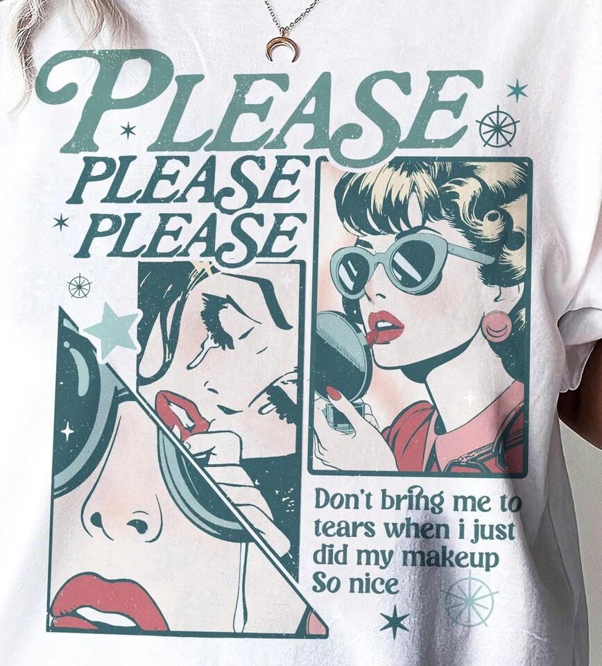 Новая футболка унисекс Sabrina Carpenter Please Please Please Хлопок S-5XL BI04_236 XXXXL