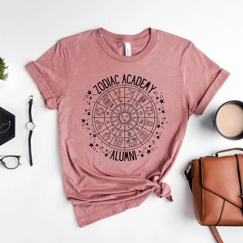 Zodiac Academy Alumni T Shirt Vega Twins Tshirt Vintage Zodiac Signs Shirt Star Constellations Shirt Unisex Graphic T Shirt