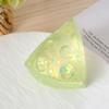 Cheese Sugar Ball Squeeze Toy Transparent Glitter Cheese Stress Relief Fidget Toy Hand Relaxation Triangle Cheese