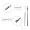 Ear Wax Removal Tool Kit, 6PCS Stainless Steel Ear Pick Set with Scoop and Spiral Tips, Yellow