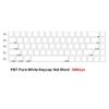68Key Blank Keycaps, Thick PBT White Keycaps for AK680 RK68 DK68 Mechanical Keyboard Minimalistic White Keycap Set