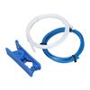 3D-Drucker Teile Kit 1 Meter Weiß Blau PTFE Schläuche mit Rohrschneider Pneumatikverbinder für 3D-Drucker Ersatzteil