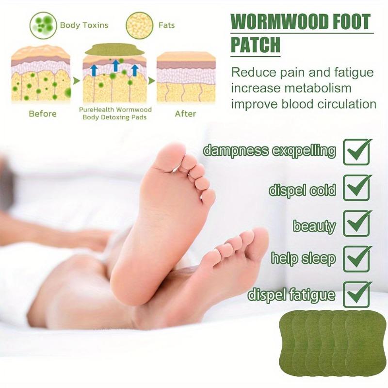 2-30PCS Wormwood Detox Foot Patches Health Body Pain Relieving Foot Patch Effective Improve Sleep Quality Organic Detox Beauty Feet Patch