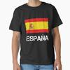 Spain Flag Used Look Vintage Classic Tshirt Tshirt Made In Usaus Size S2xl