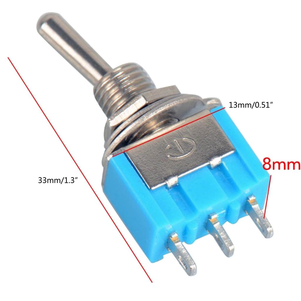 Versatile 3 Pin 3 Mode MTS-103 Ature Toggle On F Knob Switch Electronic Gadget for Car Electronics Auto Part