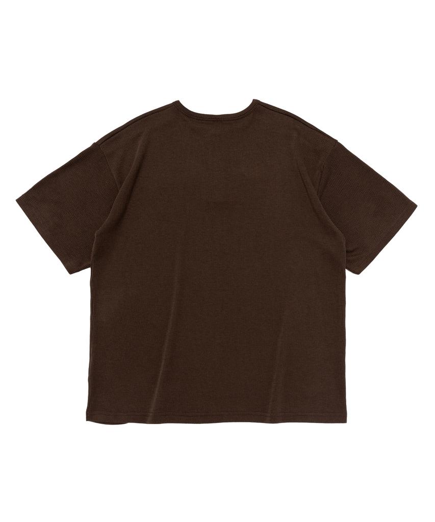 CARGOBROS Acs Henley Neck Short Sleeve T-Shirt (Brown)