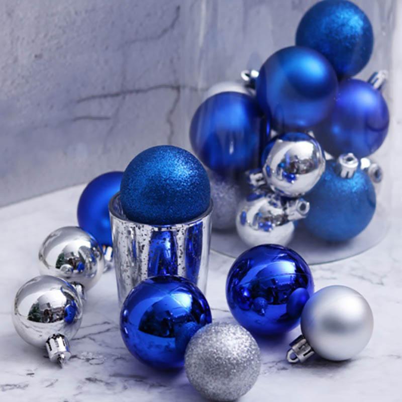 Christmas Tree Decorations Ornament Set for Home Decor Shatterproof Christmas Ball Ornaments Bulk 3CM Hanging Balls for Xmas