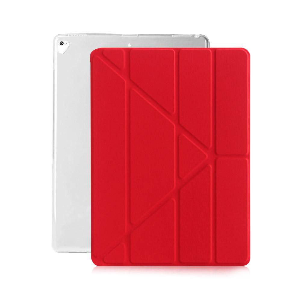 

Чехол для iPad Pro 12.9 2017 2015 из ПУ-кожи, Ультратонкая Smart-обложка для iPad Pro 12.9 дюйма, Чехол A1584 A1652 A1670 A1671 красный