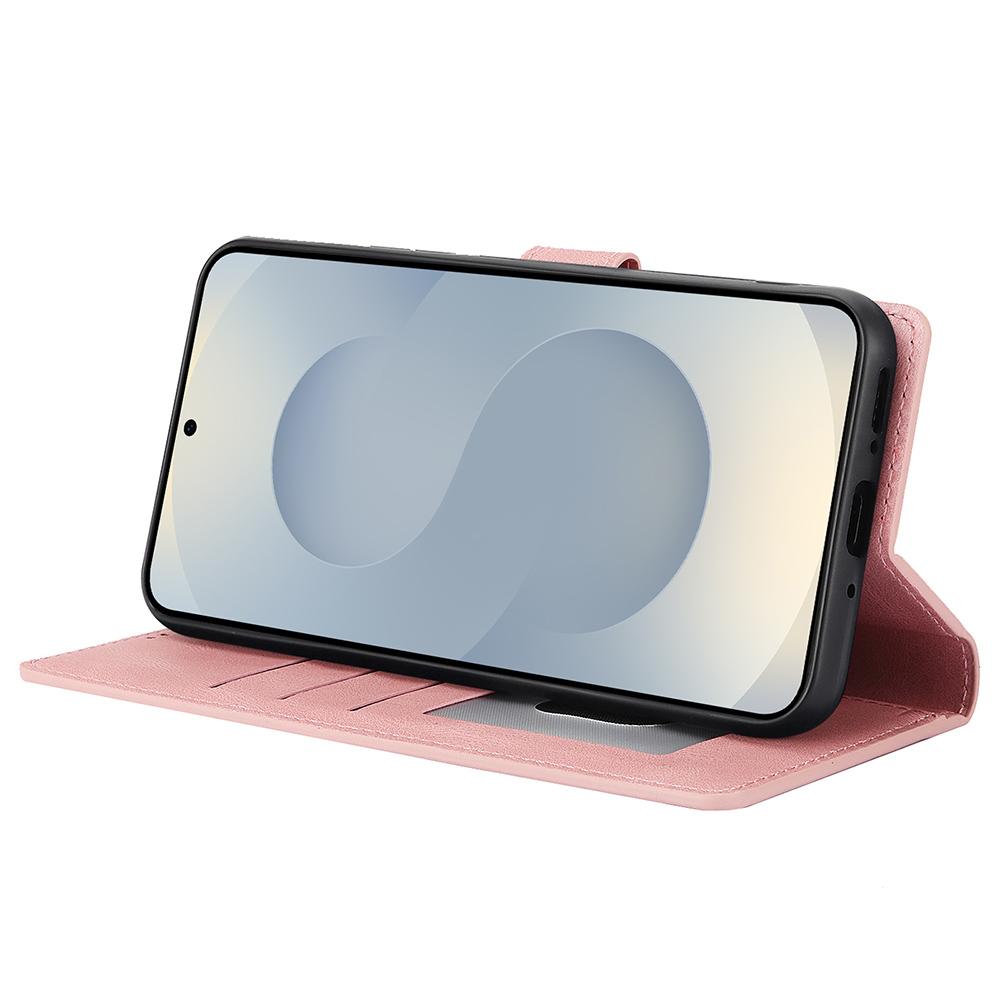 For Samsung Galaxy S25 Edge Case PU Leather Phone Cover with Wallet Stand