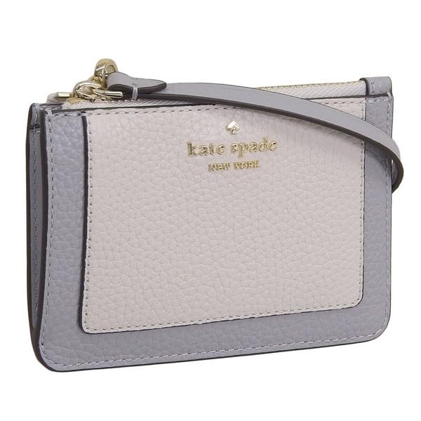 Женский маленький кошелек-кардхолдер на запястье Kate Spade Lena (МонтажСерый) - Кожаный картхолдер, кошелек для монет и монетница от аутлет-бренда. [Использовал]