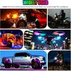 Wireless LED Lights for Car, Wireless Rock Lights with 8 Colors 10 Modes,Led Strobe Warning Light, Motorcycles, Boats, Camping, Bikes,