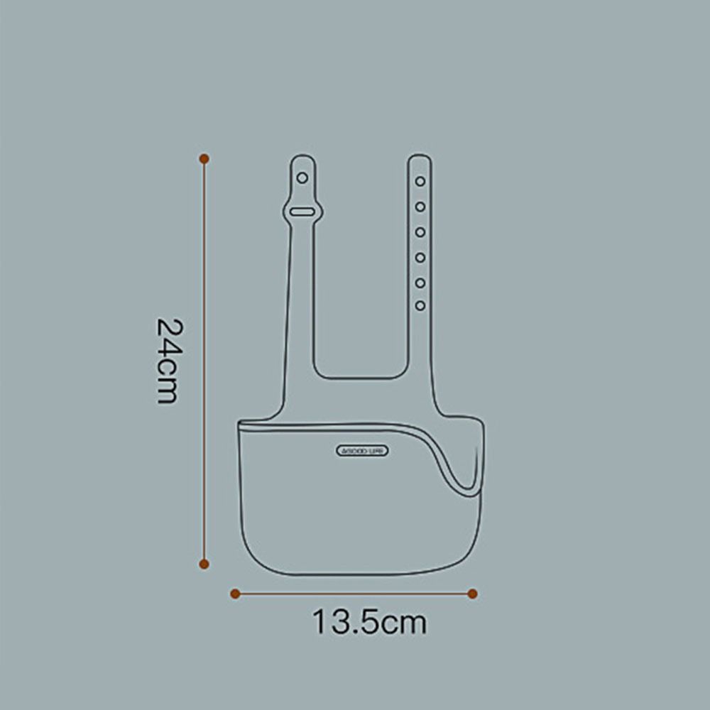 Saddle Kitchen Sink Drain Basket Kitchen Bathroon Sink Organizer Space-saving Sink Storage Bakset Large Capacity Durable