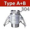 304 Stainless 1/2" 3/4" 1" 2"-5" BSP Female Male Camlock Fitting Adapter Barb Quick Disconnect For Hose Pump Homebrew A B-F type