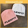 Color Solid Simple Letter Pattern Neutral Casual Warm Knitted Hat For Autumn