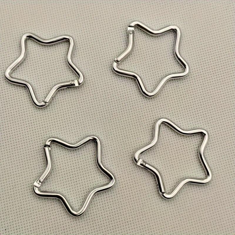 Five-Pointed Star Aluminum Alloy Carabiners, Keychain Clips, Outdoor Camping Key Rings, Water Bottle Hooks, Backpack Accessories