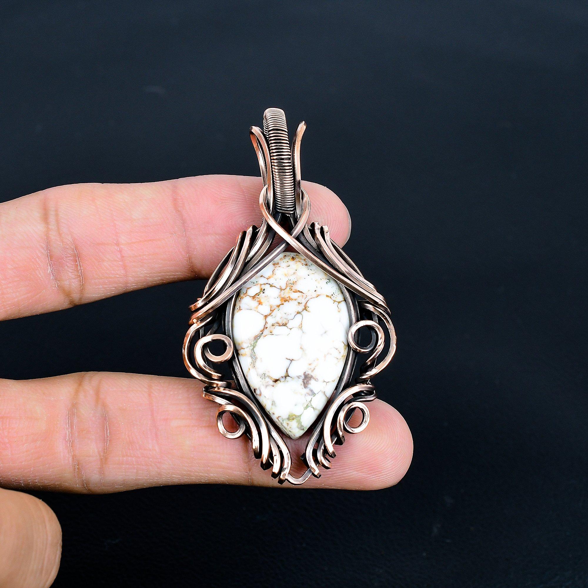 

Подвеска «Дикая лошадь», украшения из драгоценных камней, подвеска, обмотанная медной проволокой 999 пробы, подвеска ручной работы, украшения новейшего дизайна 2.67 Inches