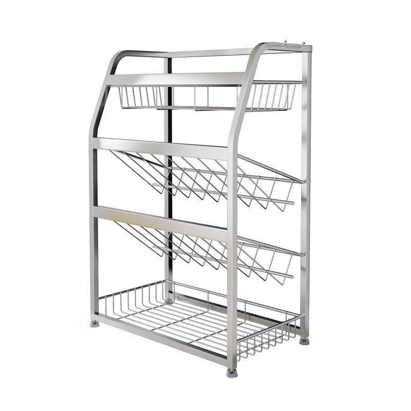 Multifunktionales Küchen-Gewürzregal und Aufbewahrungsorganisator aus Edelstahl 304