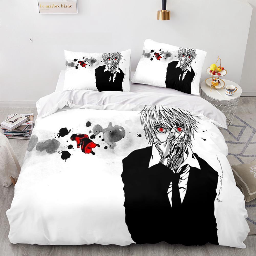 Fashion 3d Printing Anime Hunter × Hunter Bedding Set Single Twin Full Queen King Size Bed Set Adult Kid Bedroom Duvetcover Sets
