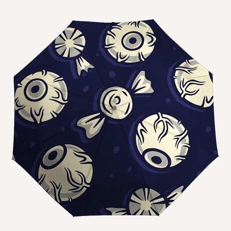 

1pc Eyes Halloween Automatic Open/close, All-Season Portable Folding Cute Umbrella, Travel, Everyday, Formal Events122
