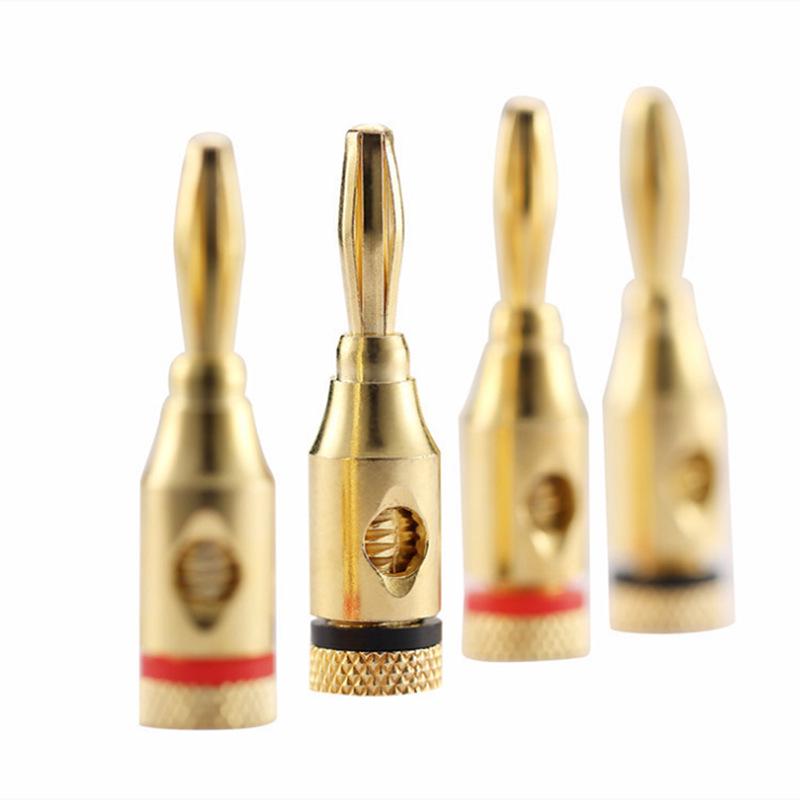 Vergoldeter 4mm Bananenstecker Audio-Anschluss für Lautsprecher