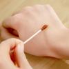 100 Stück Weiße Doppelseitige Papierstäbchen Wattestäbchen, Reinigungs-Einweg-Make-up-Entfernungs- und Kosmetik-Wattestäbchen