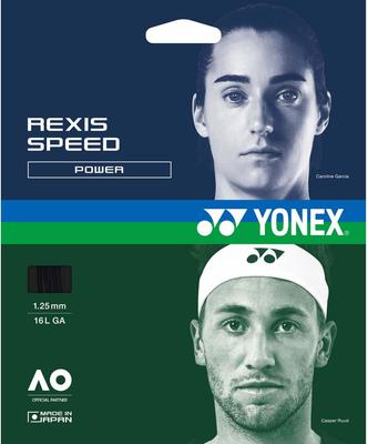 YONEX Lexis Speed 125 Tennis Black TGRSP125 String, (007)
