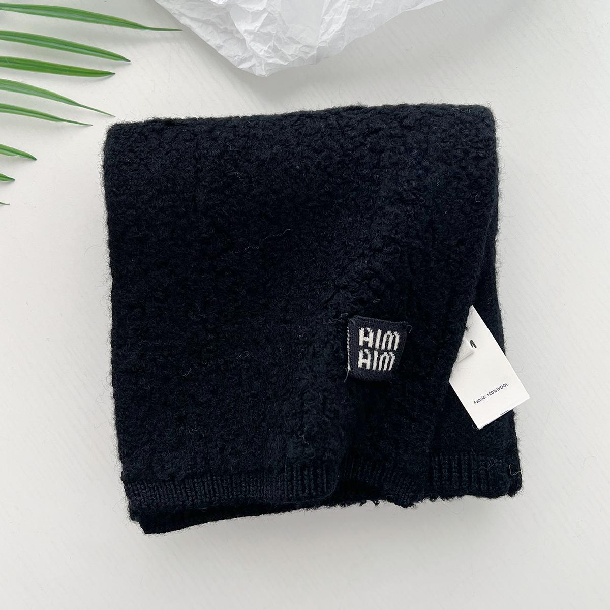 

Ленивый Новый 100% Шерсть Высокое Качество Однотонный Шарф Для Женщин Зимнее Тепло И Премиальный Вязаный Маленький Шейный 20*160cm