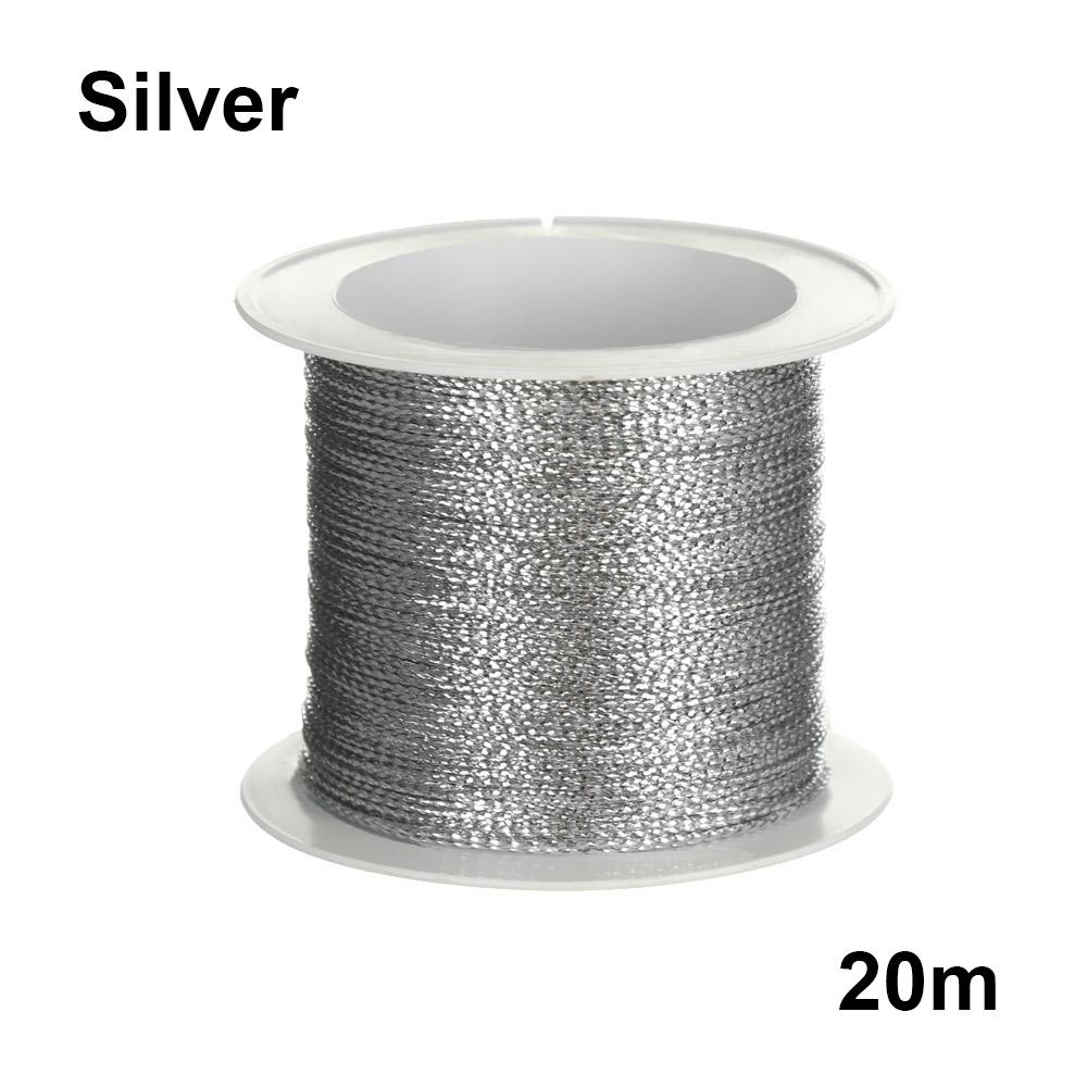 Meters Gold Silver Red Bracelet Making Tying Rope Tag Line Christmas Strap Ribbon Packaging Thread Metallic Cord Tinsel String