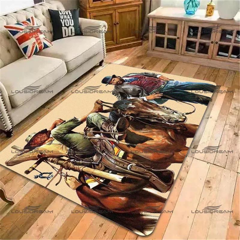 Tappeto Decorativo Quadrato Bud Spencer & Terence Hill Tappeti con Personaggi in Flanella Tappeto Moderno per Pavimento Soggiorno Camera da Letto