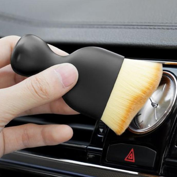 4 Spazzole Morbide Per Dettaglio Auto - Setole In Microfibra Antigraffio Per Interni, Cruscotto, Prese D'Aria, Pulizia Auto - 2