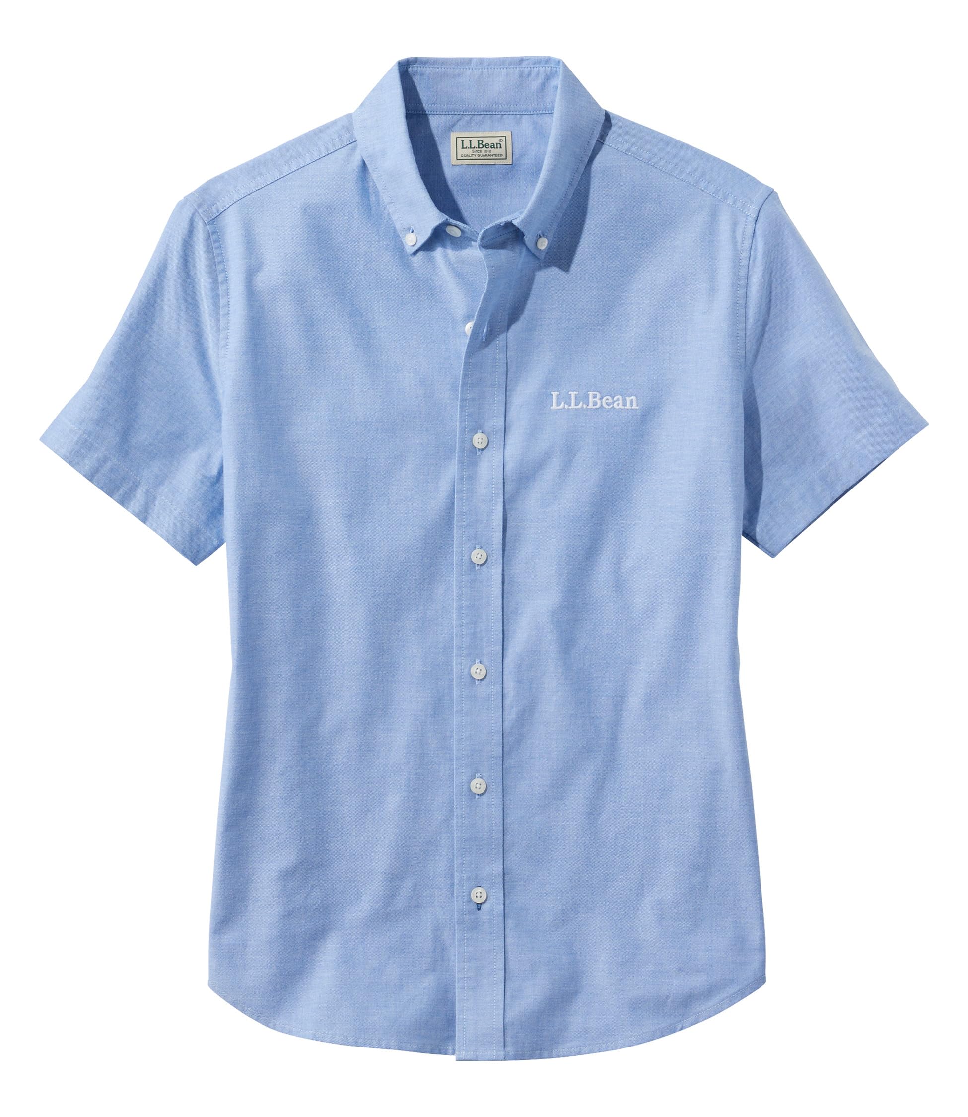 

LL Bean Comfort Stretch Oxford Short Japan Light Cobalt 1000277388 Women s Shirt, Sleeve, Fit, Medium, Blue,