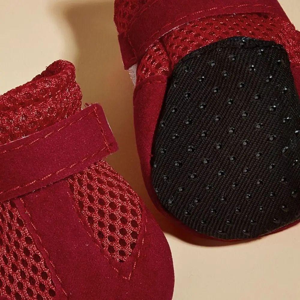 4pcs/set Soft-soled Dog Shoes Mesh Pet Sandals New Poodle Dog Shoes for Small Dogs Puppies
