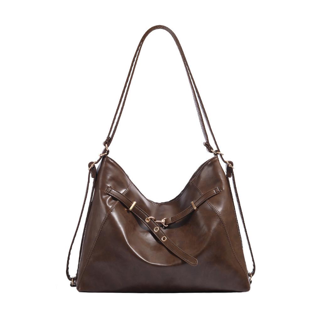 Melard Retro Single Shoulder Crossbody Bag for Women, Autumn Winter 2024 New Fashionable Tote Bag, One Bag Three Uses Small Backpack