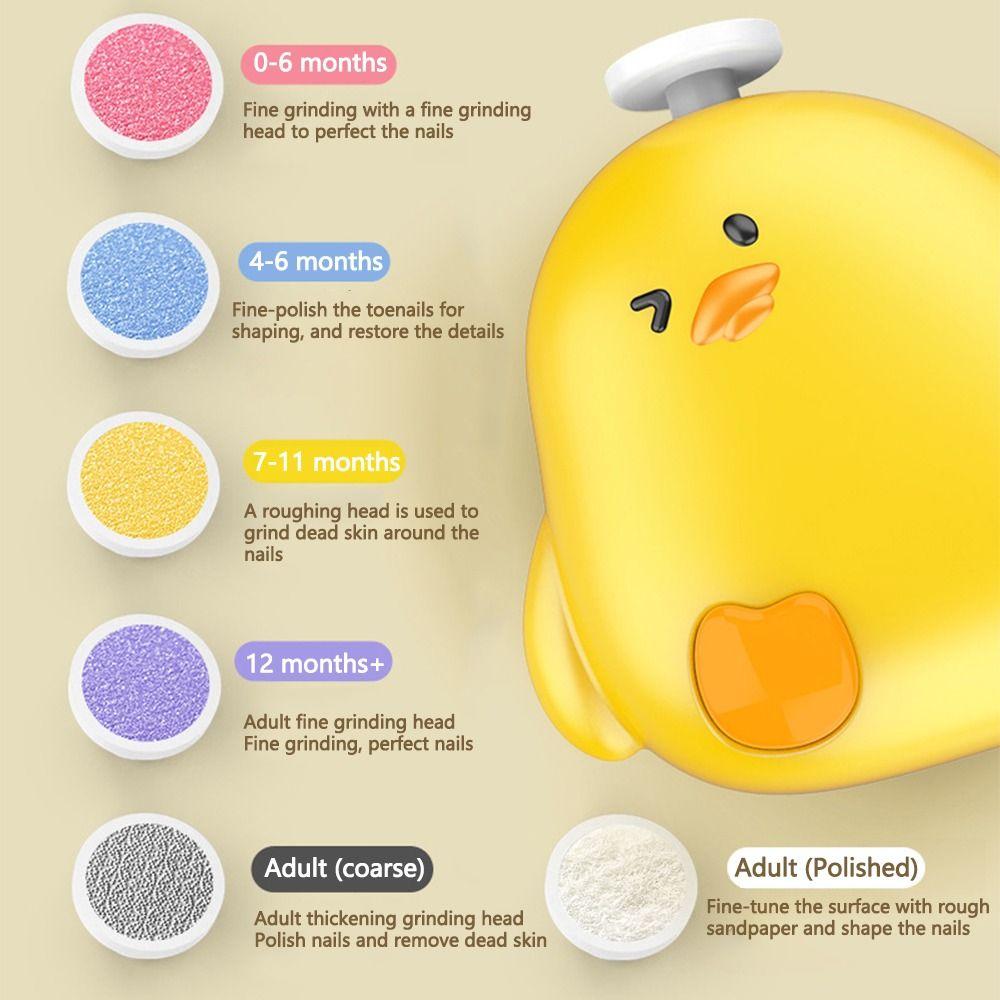 Portable Electric Baby Nail Trimmer Chicken Shape Baby Nail Grinder Mother and Baby Use