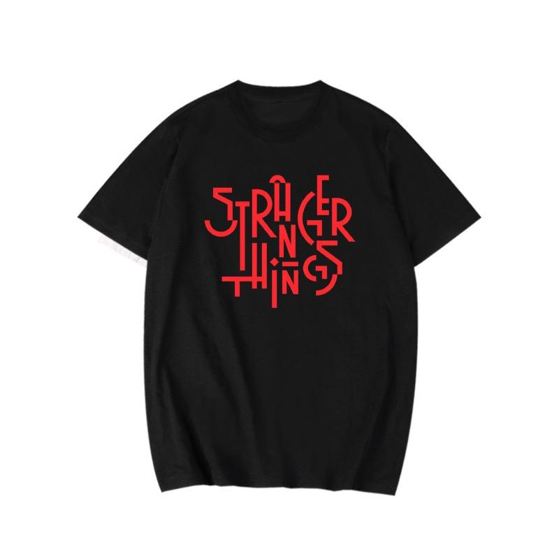 חולצת טריקו Stranger Things, עיצוב קלאסי של אופניים ודמוגורגון, מושלמת למעריצי הסדרה, נוחה