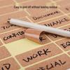 Traceless Self-Adhesive Waterproof Cork Grain Kitchen Label Stickers