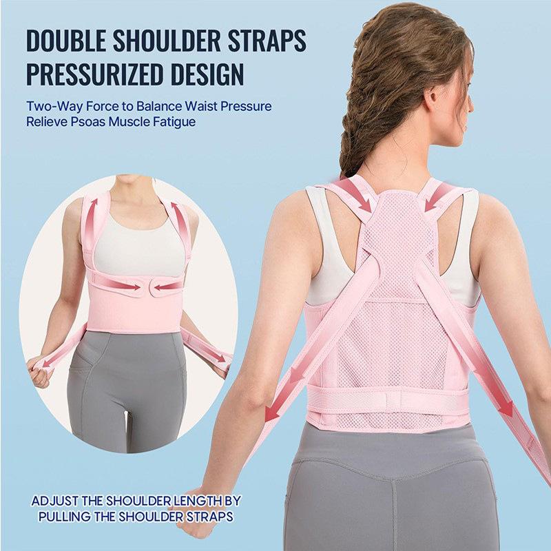 Adjustable Posture Corrector for Men Women Spine Support Brace for Upper/Lower Back Pain Relief Hunchback Scoliosis Correction