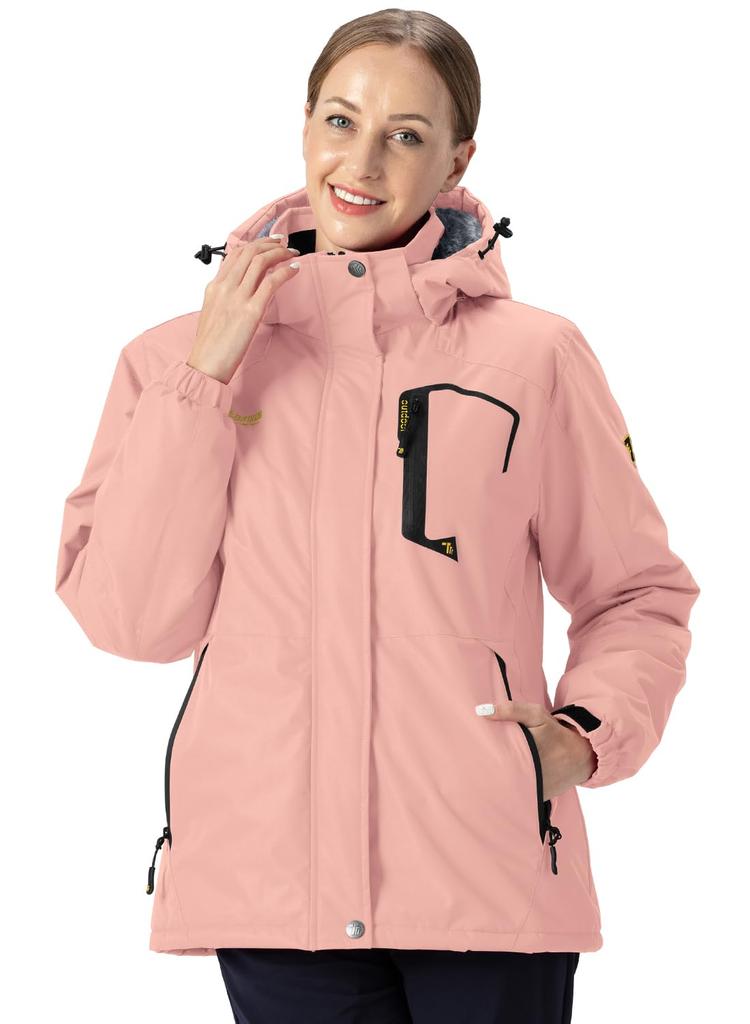 Fleece Outdoor Climbing Ski Thermal For Fleece 02 3XL [YSENTO] Dámská Bunda, Bunda, Oblečení, Kabát, Izolace, S kapucí, Odnímatelné, Odolné proti větru,