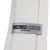Michiko London Formal White Bonded Fabric with Made In KOSHINO White Necktie, Water-Repellent, Wrinkle-Resistant, Lining, Volume, Japan, Brand,