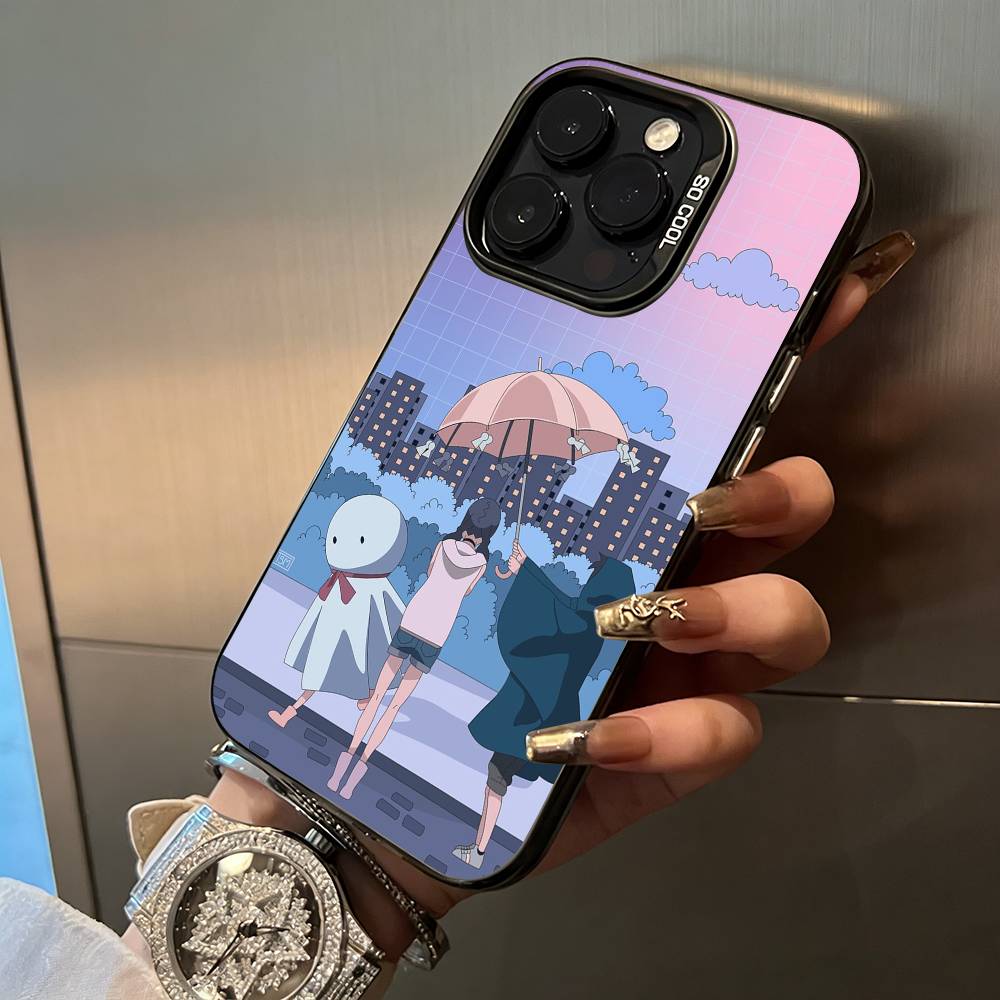 W-W-Y-Weathering- With- You Phone Case For iPhone 17,16,15,14,13,12,11 Plus Pro Max Colored Silver Phone Case