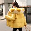Winter Chic Down Cotton Jackets Women's Korean Style Loose Warm Coats Large Size Solid Color Hooded Short Coats