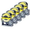 3/5/10PK 12mm Standard Label Tapes Compatible for EPSON LW-400 LK-4WBN SS12KW SS18KW Label Ribbon for KingJim SR230C Label Maker